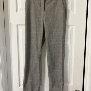H&M women’s Gray Checkered Chinos